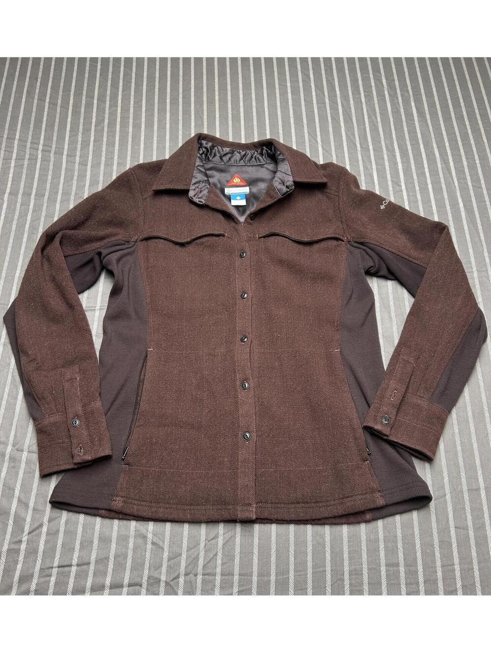 Columbia Sportswear brown jacket Omni- Heat thermal comfort Women's Large